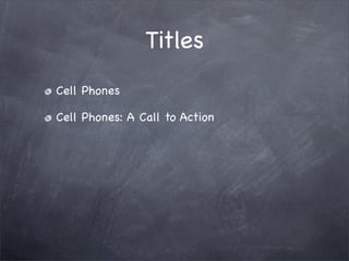 Editing and Revision