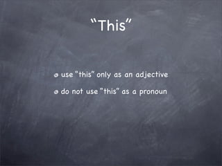 Editing and Revision