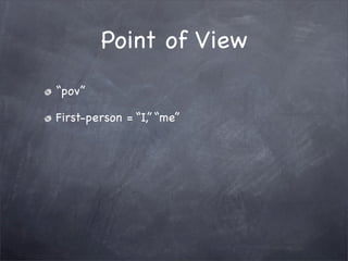 Editing and Revision