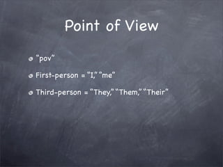 Editing and Revision