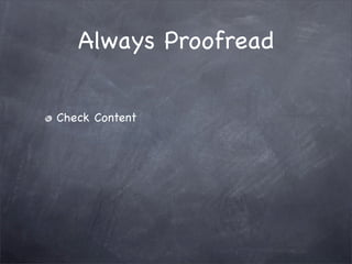 Editing and Revision