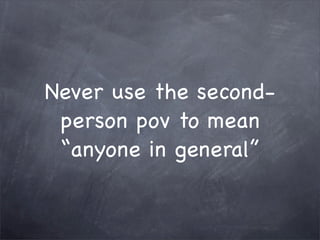 Editing and Revision