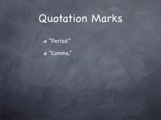 Editing and Revision