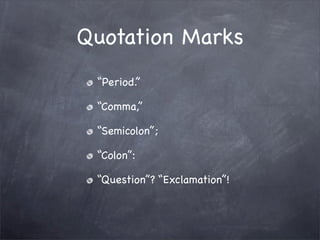 Editing and Revision