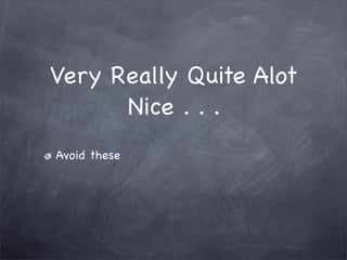 Editing and Revision