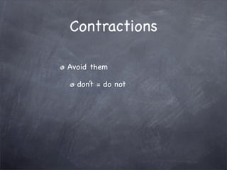 Editing and Revision