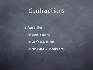 Editing and Revision