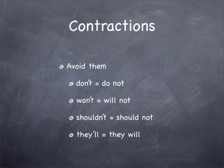 Editing and Revision