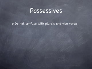 Editing and Revision