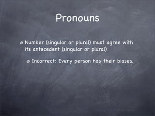 Editing and Revision