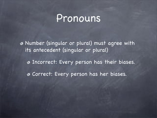 Editing and Revision