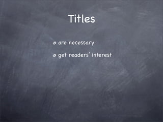 Editing and Revision