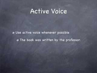 Editing and Revision