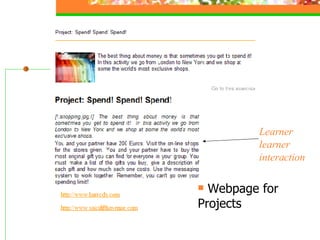 Webpage for Projects Learner learner interaction 