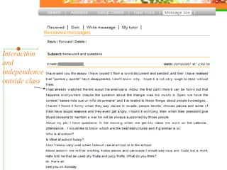 Interaction and independence outside class 