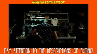 Film Language: Editing explanation examples and worksheets. | PDF