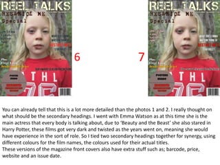 You can already tell that this is a lot more detailed than the photos 1 and 2. I really thought on
what should be the seco...