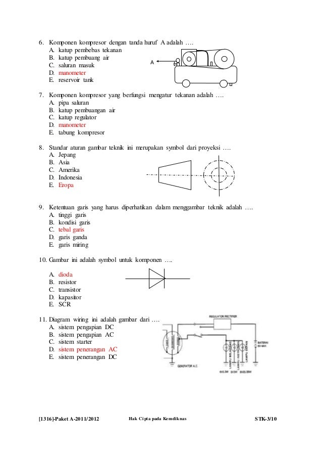  Soal  Pilihan Ganda Gambar  Teknik  Guru Paud