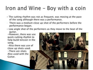 The cutting rate was to a minimum as this is a funk rock music which moves at a slow pace.