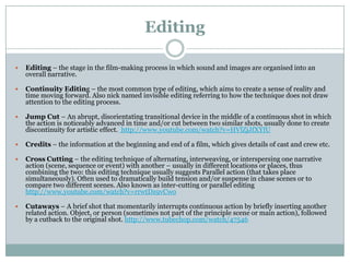Editing techniques PPT