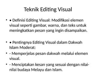 TEKNIK EDIITNG VIDEO PEMBELAJARAN DAN TEKNIK EDITING | PPTX
