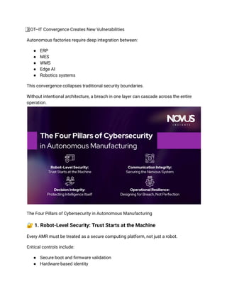 Cybersecurity Challenges and Solutions in Autonomous Factories | PDF