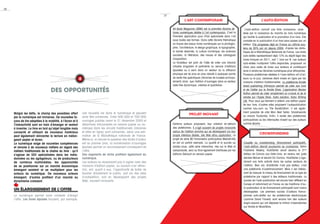 Couplée au crowdfunding (financement participatif),
l’auto-édition devrait poursuivre sa croissance. Selon
Publisher Weekly, KickStarter serait devenu le 2ème
éditeur de Comics aux Etats-Unis, en revenu net, juste
derrière Marvel et devant DC Comics. KickStarter a éga-
lement une forte activité dans les autres secteurs de
l'édition. Bien sûr, KickStarter n'est pas éditeur, c'est
une plateforme d'autofinancement. Mais il est intéres-
sant de mesurer le niveau de financement de ce type de
plateforme par rapport à des éditeurs traditionnels. Le
succès de l'auto-publication est encore bien différent en
Europe et notamment en France où les traditions d'au-
to-publication et de financement participatif sont moins
développées. Les premiers succès d'auteurs franco-
phones auto-édités sur les plateformes électroniques
(comme David Forrest) sont encore loin des auteurs
anglo-saxons qui ont dépassé le million d'exemplaires
sur Kindle et iBookStore.
36
37
Art Book Magazine (ABM) est la première librairie de
livres numériques dédiée à l’art contemporain. C’est la
Première application pour iPad spécialisée dans l’art
sous toutes ses formes. Dans cette librairie thématique
on trouve des beaux livres numériques sur la photogra-
phie, l’architecture, le design graphique, la typographie,
la bande dessinée, la culture numérique, les sciences
sociales, la littérature, des revues et des catalogues
d’exposition.
Le fondateur est parti de l’idée de créer une librairie
virtuelle singulière et pertinente au service d’éditions
épuisées ou à venir dans un secteur où la diffusion
physique est de plus en plus réduite à quelques points
de vente très spécifiques (librairies de musées principa-
lement) alors que l’édition d’ouvrages dans ce secteur
reste très dynamique, créative et qualitative.
L’auto-édition connaît une forte croissance, accé-
lérée par la naissance du marché du livre numérique
qui facilite la publication et la promotion d’un livre. Elle
consiste en la publication d’un livre sans passer par un
éditeur. Elle progresse déjà en France au rythme sou-
tenu de 30% par an depuis 2004, d’après les statis-
tiques de la Bibliothèque Nationale de France. Les livres
auto-édités représentaient déjà 12% du dépôt légal des
livres français en 2011, soit 1 livre sur 8. Les auteurs
auto-édités multiplient l’offre disponible, proposant un
choix plus vaste de livres aux lecteurs et contribuant
ainsi à rendre les librairies numériques plus attrayantes.
Plusieurs plateformes dédiées à l’auto-édition ont d’ail-
leurs vu le jour, certaines étant mises en ligne par les
maisons d’édition traditionnelles. La plateforme Kindle
direct publishing d'Amazon permet de créer son livre
et de l'éditer sur le Kindle Store. L’application iBooks
Author permet de créer simplement un e-book et de le
vendre sur l’Apple Store. Autre solution, Kobo Writing
Life. Pour ceux qui tiennent à obtenir une édition papier
de leur livre, d’autres sites proposent l’autopublication
comme lulu.com ou The BookEdition. Il est égale-
ment possible de citer Mon Best Seller, Smashwords
ou encore YouScribe. Enfin, il existe des plateformes
participatives où les internautes misent sur des auteurs
comme Bookly.Certains auteurs proposent, leur création en-dehors
des plateformes. Il s’agit souvent de projets innovants
autour de l’édition enrichie qui se développent via leur
propre interface dédiée, site Web et/ou application. Le
projet de série BD transmédia participative MediaEntity
en est un parfait exemple. La qualité et le succès au
rendez-vous, cette série interactive, née sur le Web et
autoproduite, sera au final également distribuée par les
éditions Delcourt en version papier.
l'art contemporain l'auto-édition
crowdfunding
projet inovantMalgré les défis, le champ des possibles offert
par le numérique est immense. De nouvelles fa-
çons de lire adaptées à la mobilité, à l’écran et à
l’interactivité sont en train d’émerger et restent
à inventer. Le livre en tant qu’objet tangible mais
connecté et utilisant de nouveaux matériaux
peut également réinventer la lecture en mélan-
geant papier et écran.
Le numérique exige de nouvelles compétences
et renvoie à de nouveaux métiers en regard des
métiers traditionnels de la chaîne du livre : qu’il
s’agisse de SSII spécialisées dans les méta-
données ou les agrégateurs, ou de producteurs
de contenus multimédias, les opportunités
de se positionner sur un marché économique
émergent existent et se multiplient pour les
acteurs du numérique. De nouveaux acteurs
émergent, d’autres profitent d’un marché au
dynamisme croissant.
Un élargissement de l’offre
Le numérique permet sans conteste d’élargir
l’offre. Les livres épuisés trouvent, par exemple,
une nouvelle vie dans le numérique et peuvent
ainsi être conservés. Entre 500 000 et 700 000
ouvrages publiés avant le 31 décembre 2000 et
désormais introuvables en version papier ou nu-
mérique dans les circuits traditionnels (librairies
et sites en ligne) sont concernés, selon une esti-
mation de la Bibliothèque nationale de France.
Même si, ici encore la question des droits d’auteur
est au premier plan, la numérisation d’ouvrages
épuisés permet un accroissement conséquent de
l’offre.
Des segments de niche profitent également du
numérique.
Les auteurs ne réussissant pas à signer avec des
maisons d’édition papier, ou voulant s’en affran-
chir, ont, quant à eux, l’opportunité de tenter de
toucher directement le public, soit via des sites
d’autoédition, soit en développant des projets
Web, souvent innovants.
4
des opportunités
 