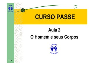 ITORA
    ED




UT

              A
A




  A D E S OU Z




                    CURSO PASSE
                         Aula 2
                  O Homem e seus Corpos
                                ITORA
                              ED




                          UT



                                        A
                          A


                            A D E S OU Z




    1/8
 