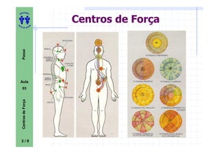 ITORA
    ED




UT
                            Centros de Força
                        A
A




  A D E S OU Z
     Passe




    Aula
     03
     Centros de Força




    3/9
 
