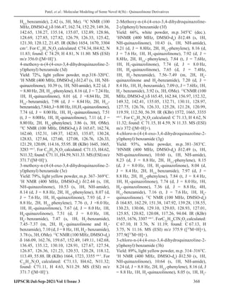 Molecular Modeling of Some Novel 4(3h) - Quinazolinone Derivatives | PDF