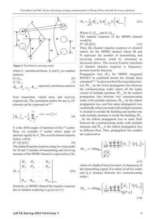 Secure and Energy Savings Communication of Flying Ad Hoc Network for ...