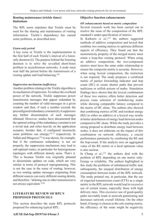 Low Power and Lossy Networks Routing Protocols for IoT Environment: A ...