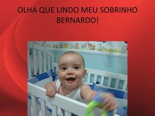 OLHA QUE LINDO MEU SOBRINHO
         BERNARDO!
 
