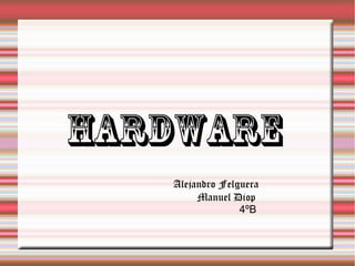 Hardware
   Alejandro Felguera
        Manuel Diop
                 4ºB
 