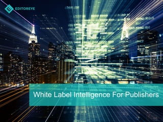 White Label Intelligence For Publishers
 