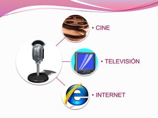• CINE
• TELEVISIÓN
• INTERNET
 