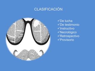 De lucha
De testimonio
Instructivo
Necrológico
Retrospectivo
Provisorio
CLASIFICACIÓN
 