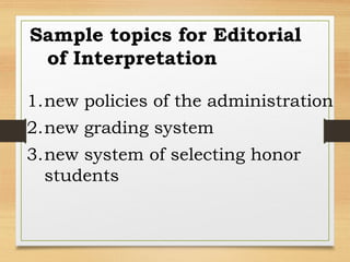 Sample Editorial Topics Writing Editorial Advacned Tips and Tricks | PPTX