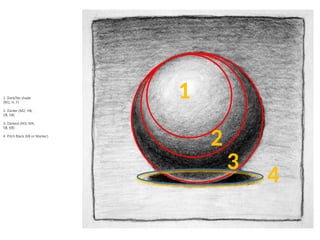 1. Dark/No shade
(M1, H, F)
2. Darker (M2, HB,
2B, 5B)
3. Darkest (M3, M4,
5B, 6B)
4. Pitch Black (6B or Marker)
1
2
3
4
 