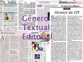 Gênero
Textual:
Editorial
 