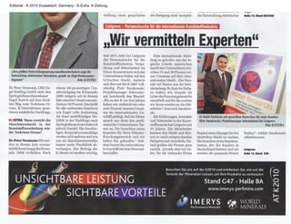 Editorial - K 2010 Dusseldorf, Germany - K-Extra, K-Zeitung.
 