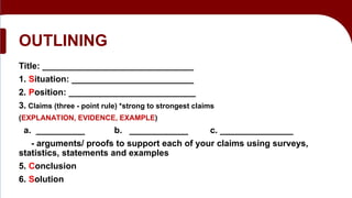EDITORIAL OPINION WRITING and Column Writing | PPT