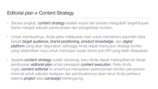 Editorial Plan Examples Editorial Plan by Tri Aditya Respati (Versi Bahasa Indonesia) | PDF
