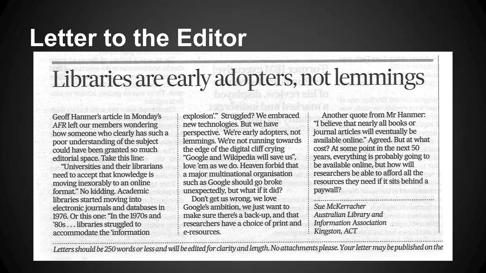 Letter to the Editor
 