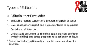 EDITORIAL WRITING Powerpoint Presentation | PPTX