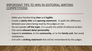 EDITORIAL WRITING AND COLUMN WRITING.pptx