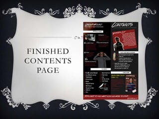 FINISHED
CONTENTS
  PAGE
 