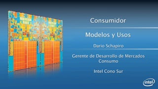 Consumidor

     Modelos y Usos
         Dario Schapiro

Gerente de Desarrollo de Mercados
            Consumo

         Intel Cono Sur
 