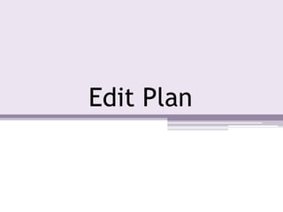 Edit Plan
 