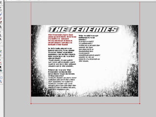 Edits to double page spread